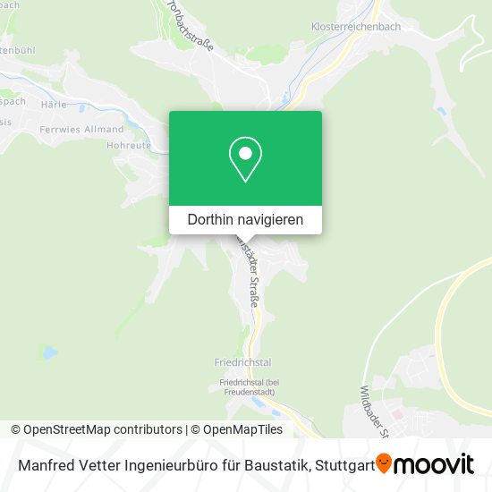Manfred Vetter Ingenieurbüro für Baustatik Karte