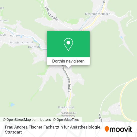 Frau Andrea Fischer Fachärztin für Anästhesiologie Karte