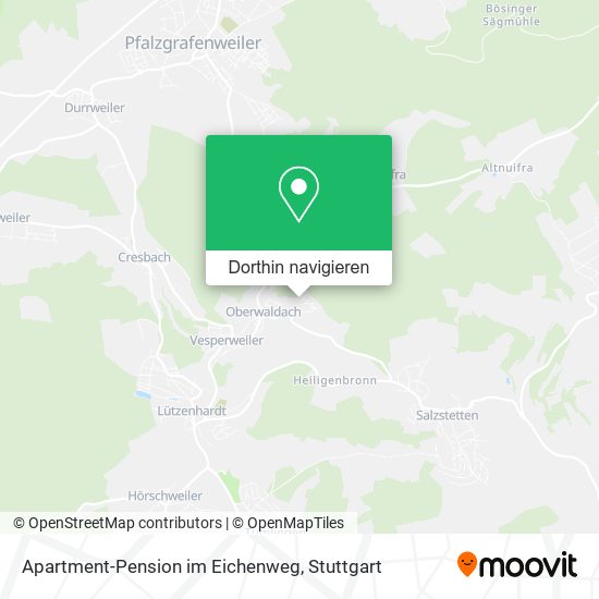 Apartment-Pension im Eichenweg Karte