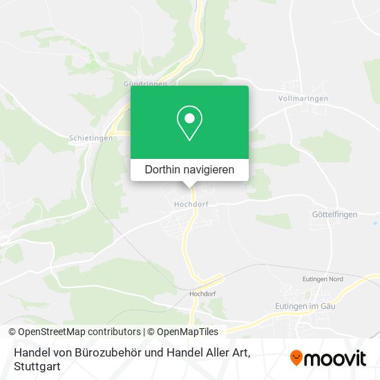 Handel von Bürozubehör und Handel Aller Art Karte
