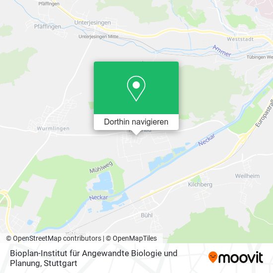 Bioplan-Institut für Angewandte Biologie und Planung Karte