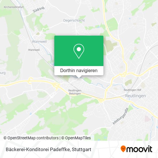 Bäckerei-Konditorei Padeffke Karte