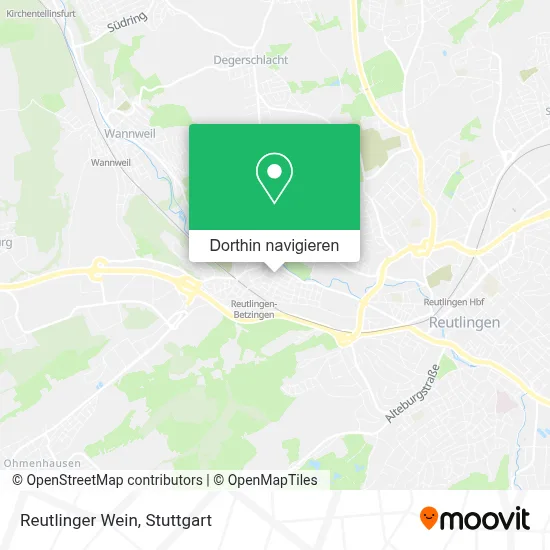 Reutlinger Wein Karte