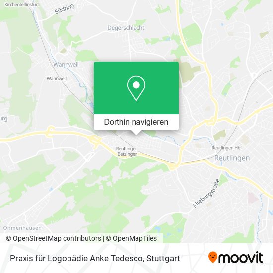 Praxis für Logopädie Anke Tedesco Karte