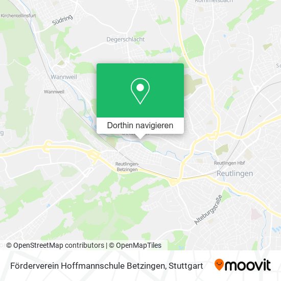 Förderverein Hoffmannschule Betzingen Karte