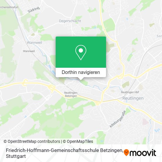 Friedrich-Hoffmann-Gemeinschaftsschule Betzingen Karte