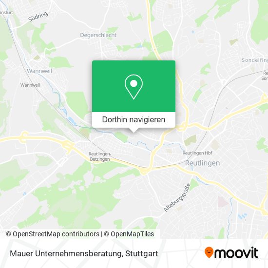 Mauer Unternehmensberatung Karte