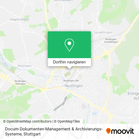 Docum Dokumenten-Management & Archivierungs-Systeme Karte