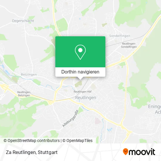 Za Reutlingen Karte