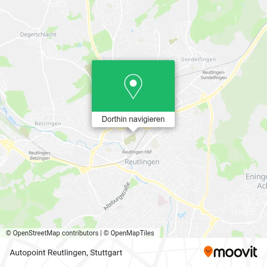 Autopoint Reutlingen Karte