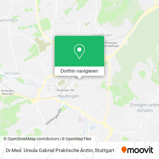 Dr.Med. Ursula Gabriel Praktische Ärztin Karte