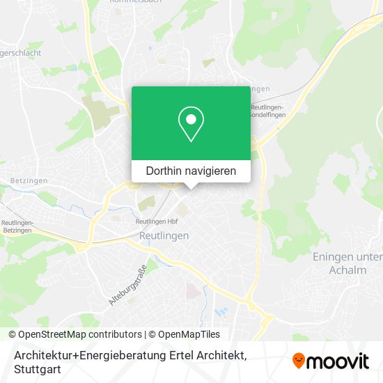 Architektur+Energieberatung Ertel Architekt Karte