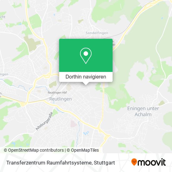 Transferzentrum Raumfahrtsysteme Karte