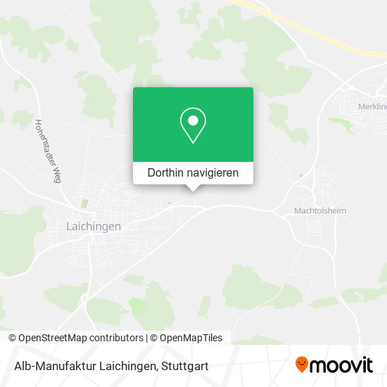 Alb-Manufaktur Laichingen Karte