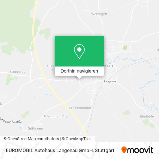 EUROMOBIL Autohaus Langenau GmbH Karte