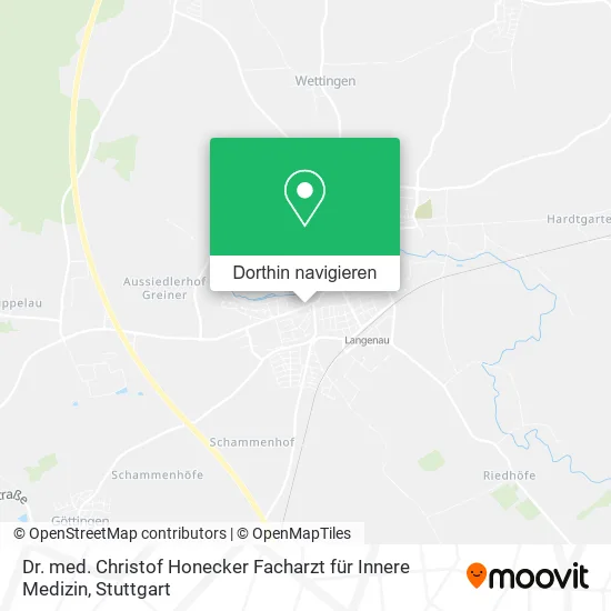 Dr. med. Christof Honecker Facharzt für Innere Medizin Karte