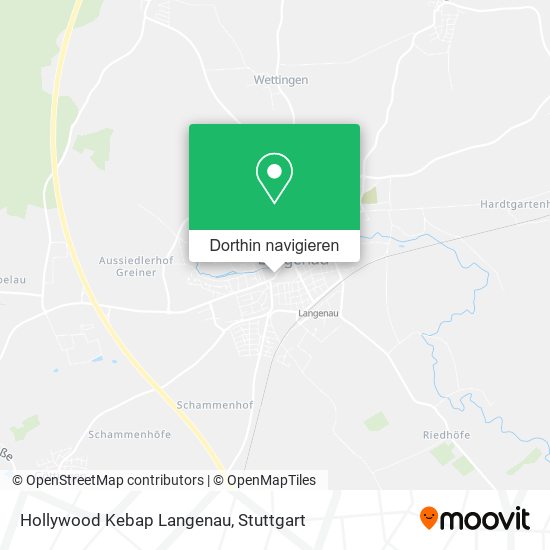 Hollywood Kebap Langenau Karte