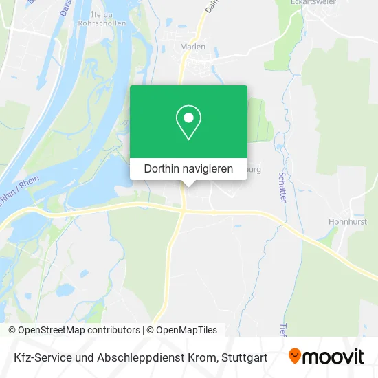 Kfz-Service und Abschleppdienst Krom Karte