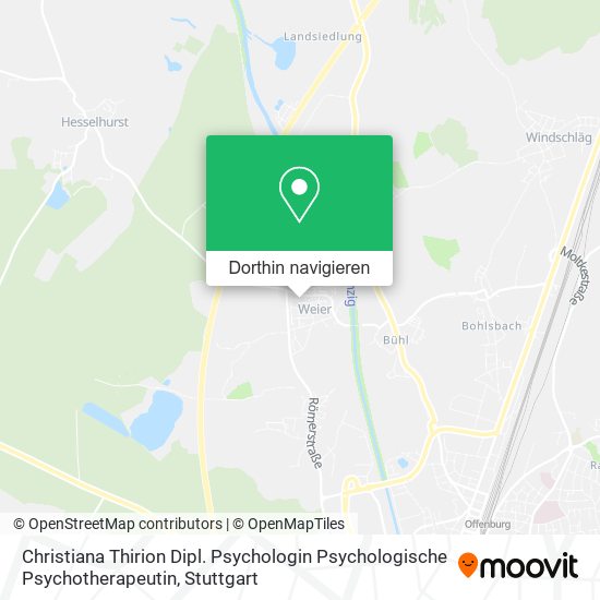 Christiana Thirion Dipl. Psychologin Psychologische Psychotherapeutin Karte