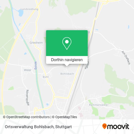 Ortsverwaltung Bohlsbach Karte