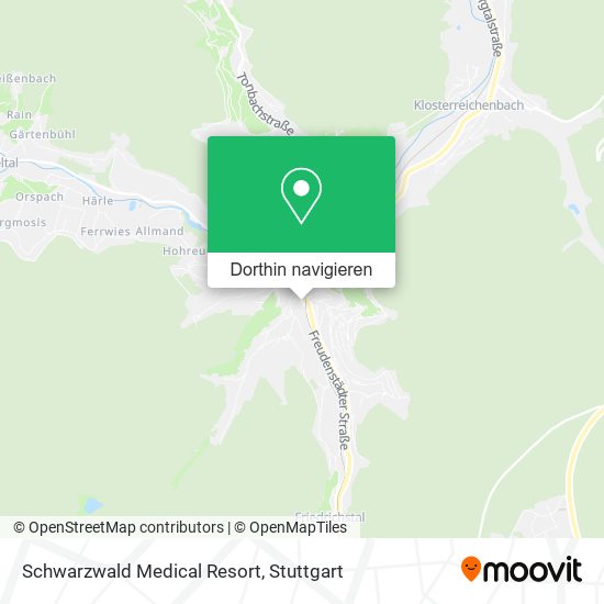 Schwarzwald Medical Resort Karte