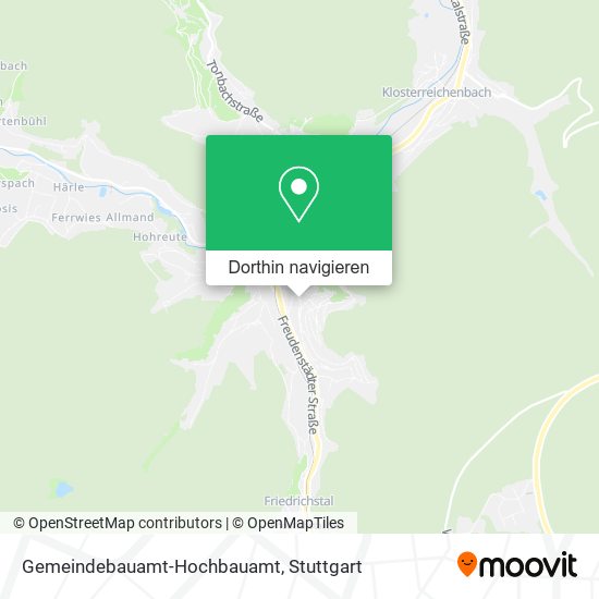 Gemeindebauamt-Hochbauamt Karte