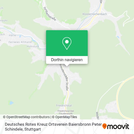 Deutsches Rotes Kreuz Ortsverein Baiersbronn Peter Schindele Karte