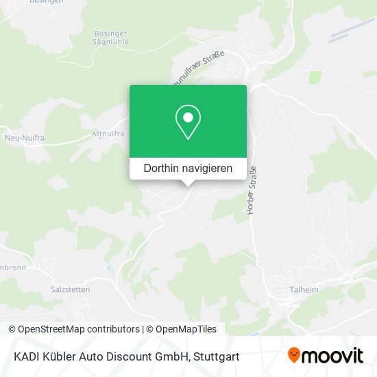 KADI Kübler Auto Discount GmbH Karte