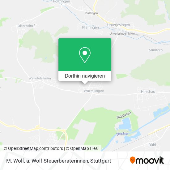 M. Wolf, a. Wolf Steuerberaterinnen Karte