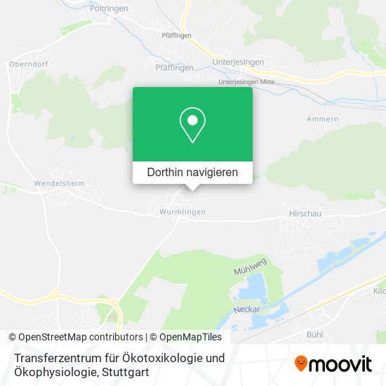 Transferzentrum für Ökotoxikologie und Ökophysiologie Karte