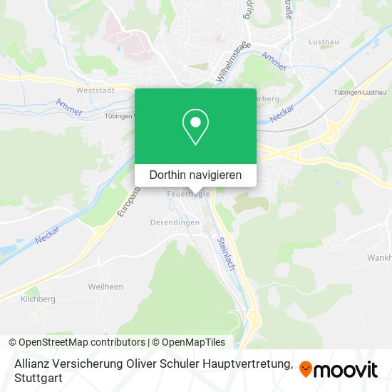 Allianz Versicherung Oliver Schuler Hauptvertretung Karte