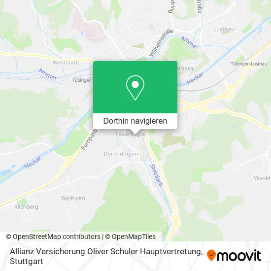 Allianz Versicherung Oliver Schuler Hauptvertretung Karte