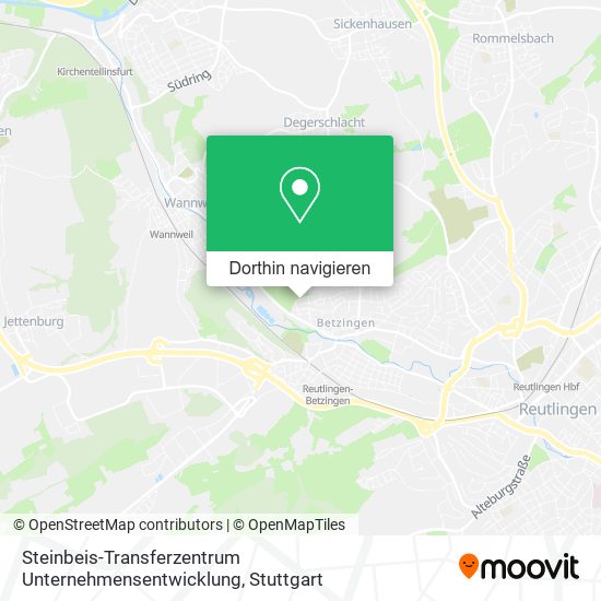 Steinbeis-Transferzentrum Unternehmensentwicklung Karte