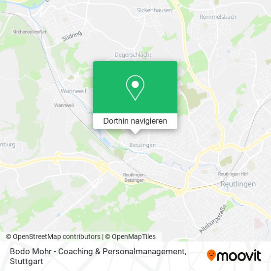 Bodo Mohr - Coaching & Personalmanagement Karte