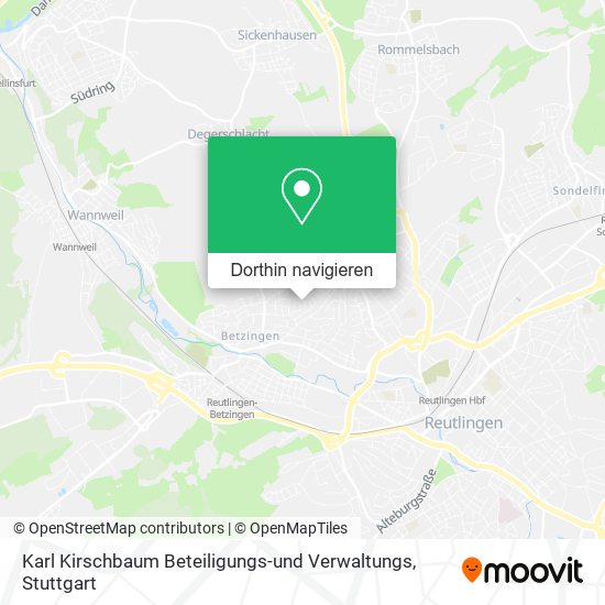 Karl Kirschbaum Beteiligungs-und Verwaltungs Karte