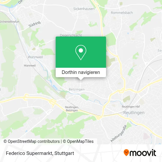 Federico Supermarkt Karte