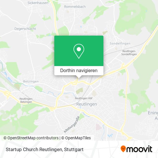 Startup Church Reutlingen Karte