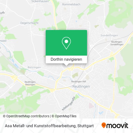 Asa Metall- und Kunststoffbearbeitung Karte