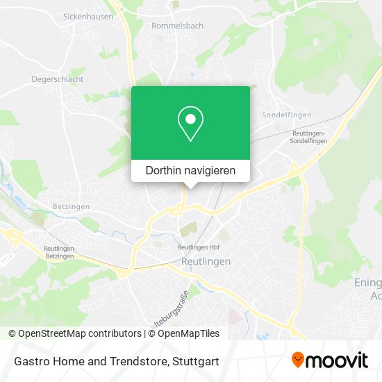 Gastro Home and Trendstore Karte