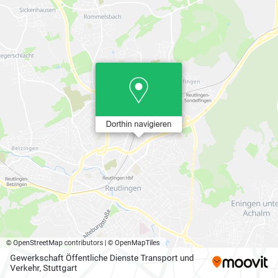 Gewerkschaft Öffentliche Dienste Transport und Verkehr Karte