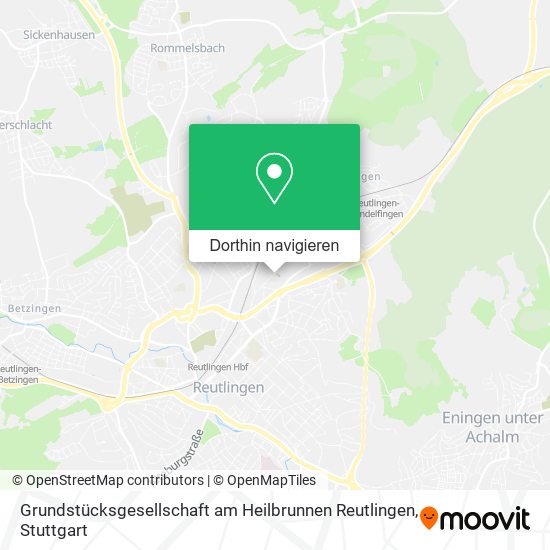 Grundstücksgesellschaft am Heilbrunnen Reutlingen Karte