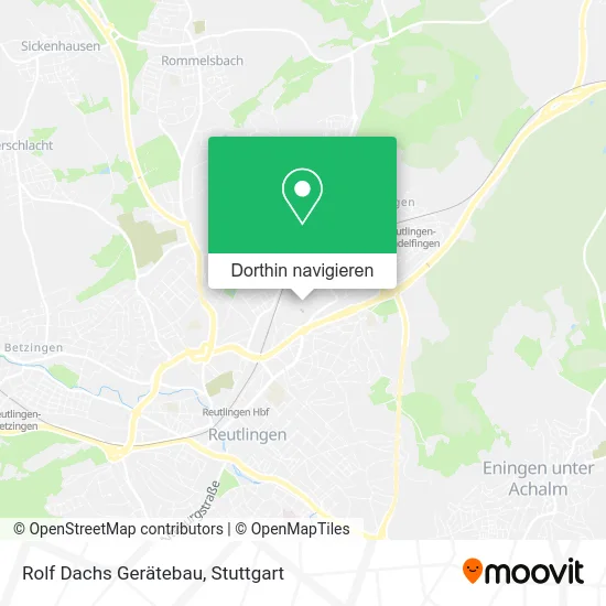 Rolf Dachs Gerätebau Karte