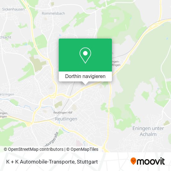 K + K Automobile-Transporte Karte
