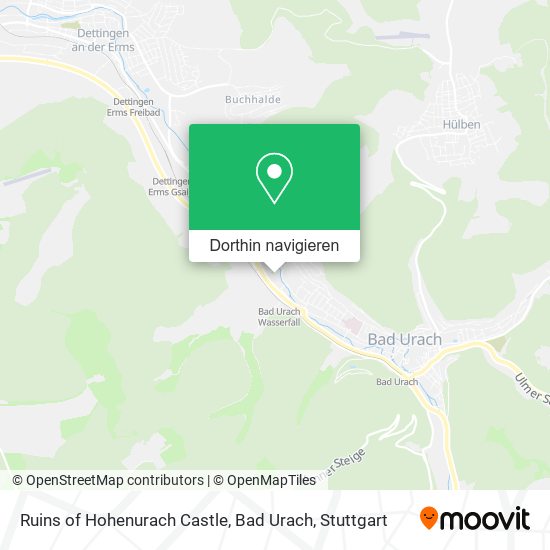 Ruins of Hohenurach Castle, Bad Urach Karte