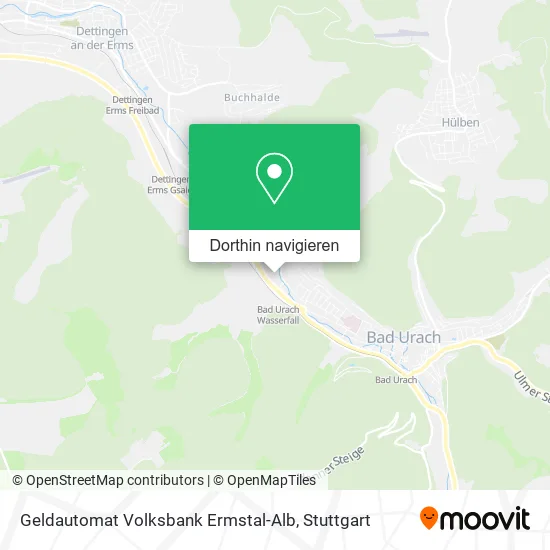 Geldautomat Volksbank Ermstal-Alb Karte