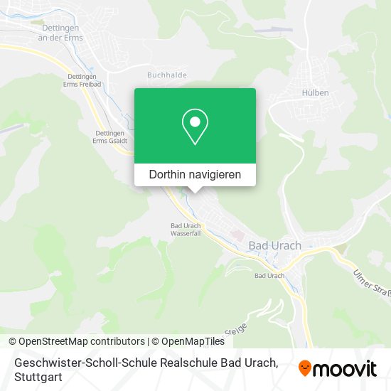 Geschwister-Scholl-Schule Realschule Bad Urach Karte