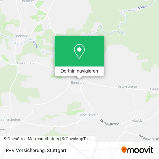 R+V Versicherung Karte