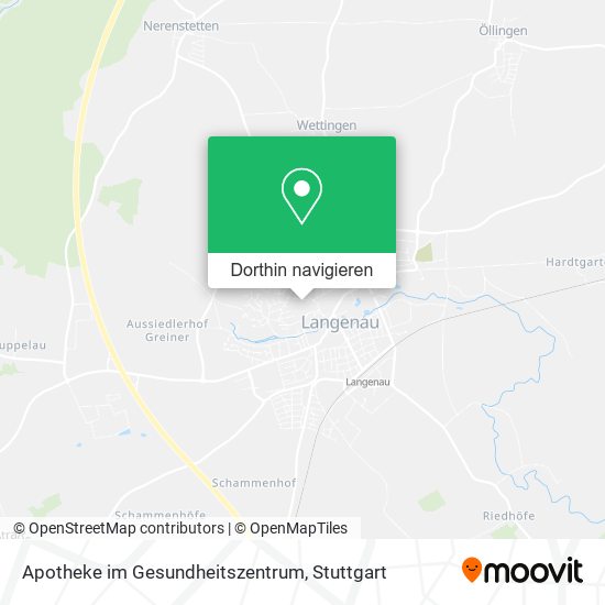 Apotheke im Gesundheitszentrum Karte