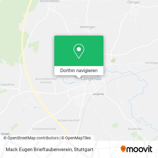 Mack Eugen Brieftaubenverein Karte