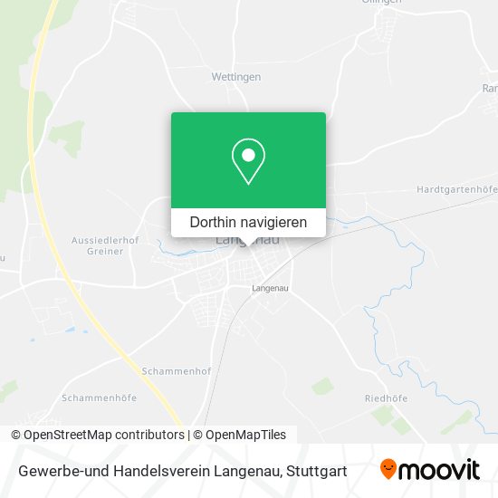 Gewerbe-und Handelsverein Langenau Karte